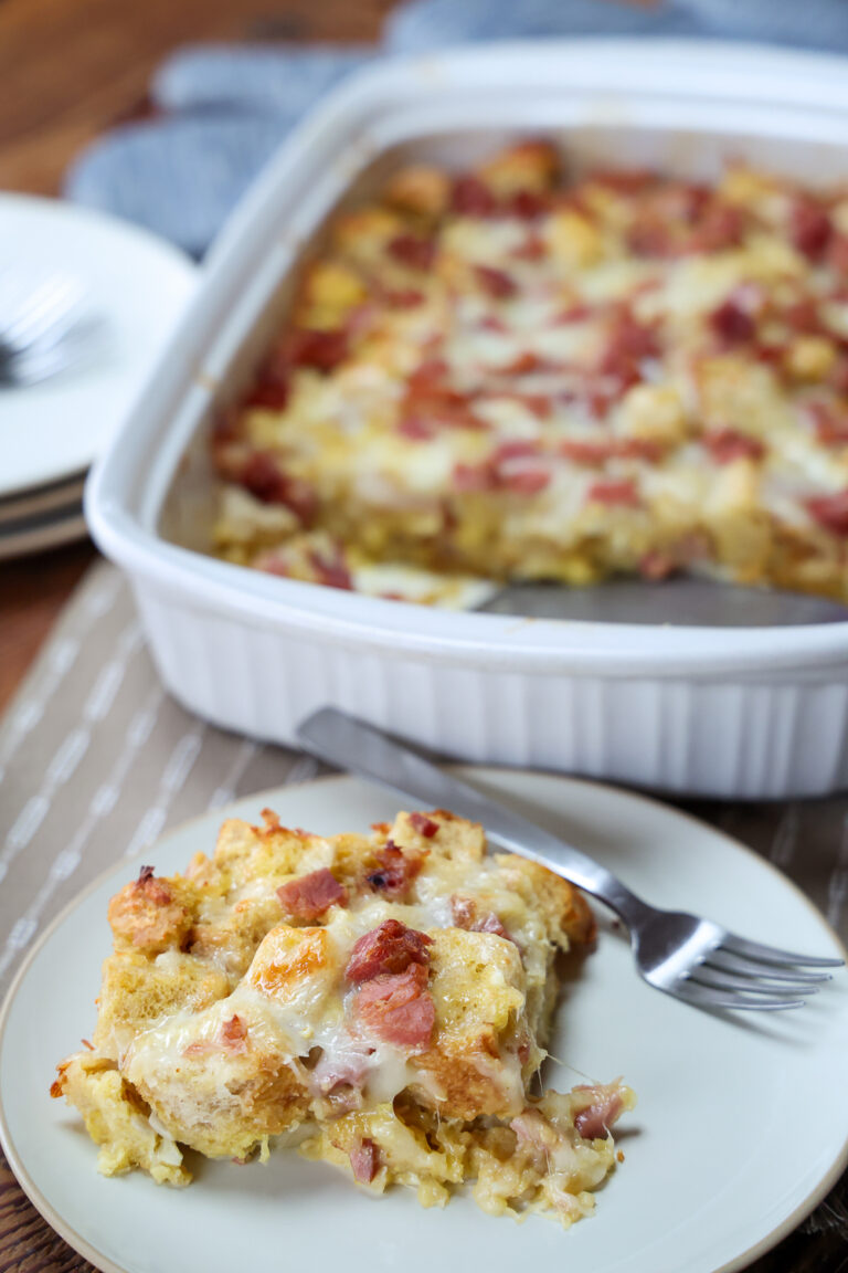 ham and cheese strata