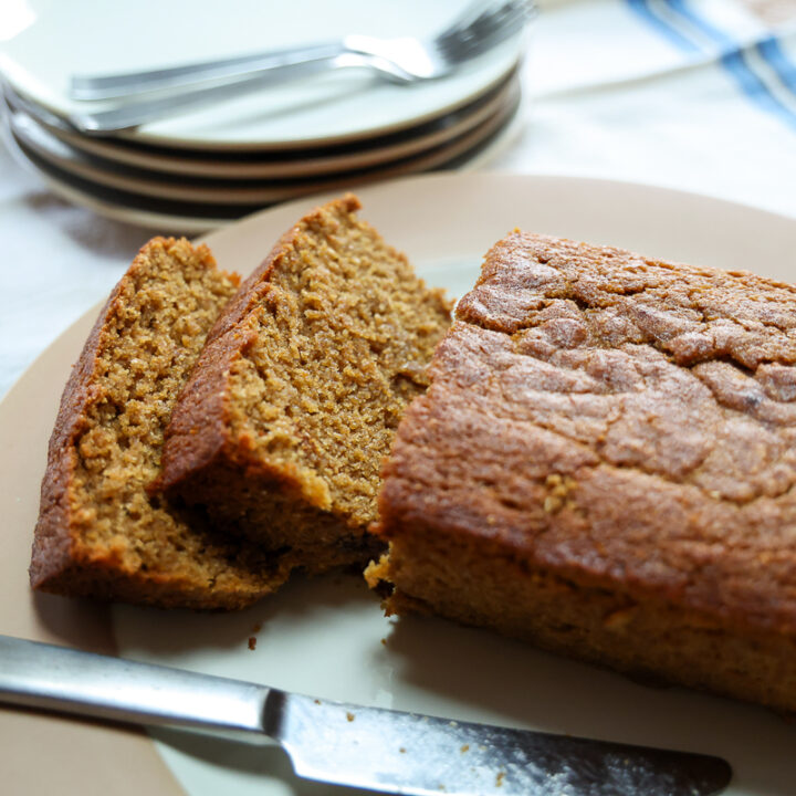 sliced applesauce bread