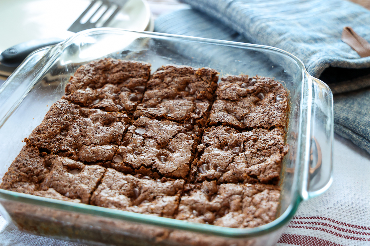 easy homemade brownies sliced