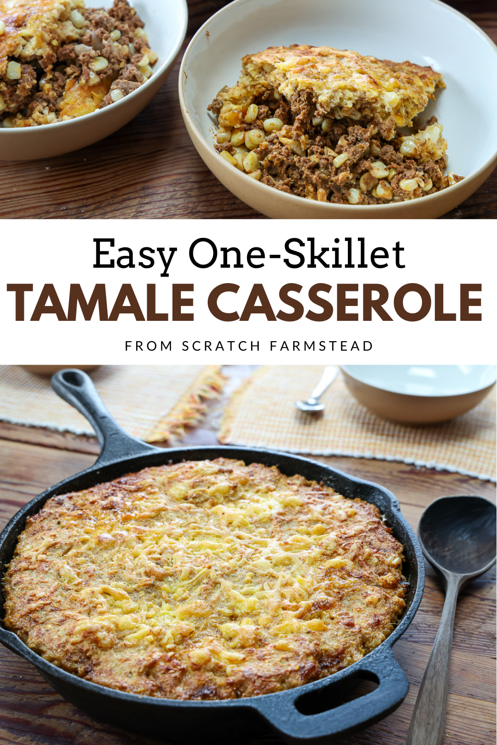 easy one skillet tamale casserole