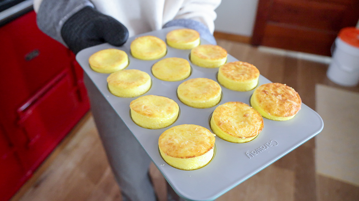 fluffy egg bites with yogurt