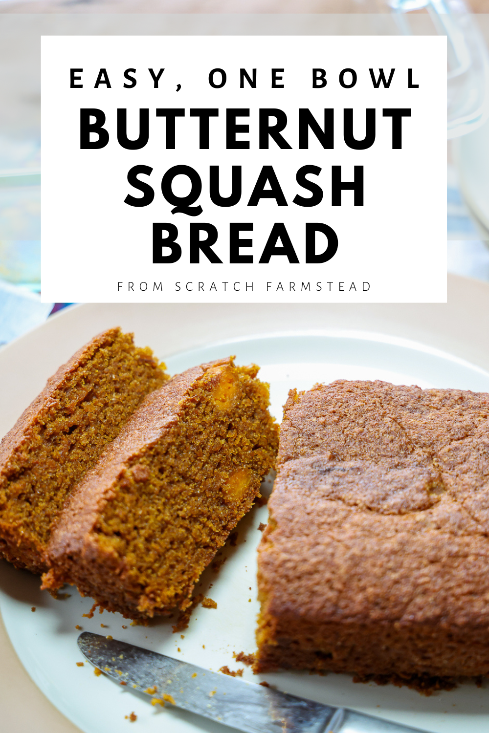 easy one bowl butternut squash bread