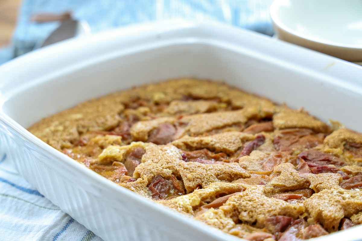 easy peach cobbler baked from scratch
