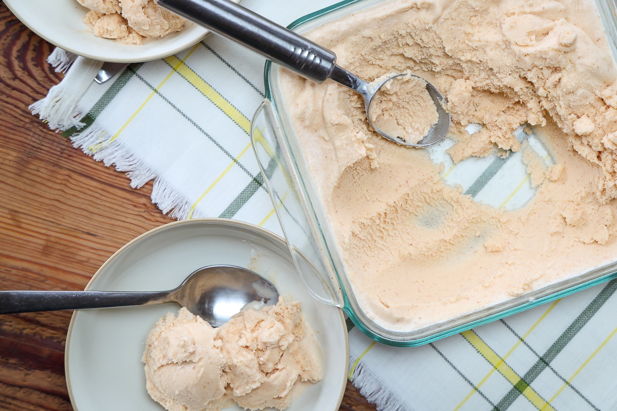 fresh peach ice cream recipe