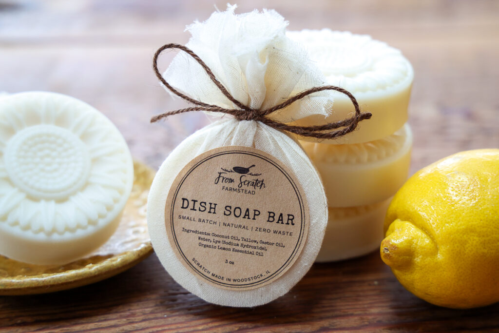 from sratch farmstead dish soap bar for sale