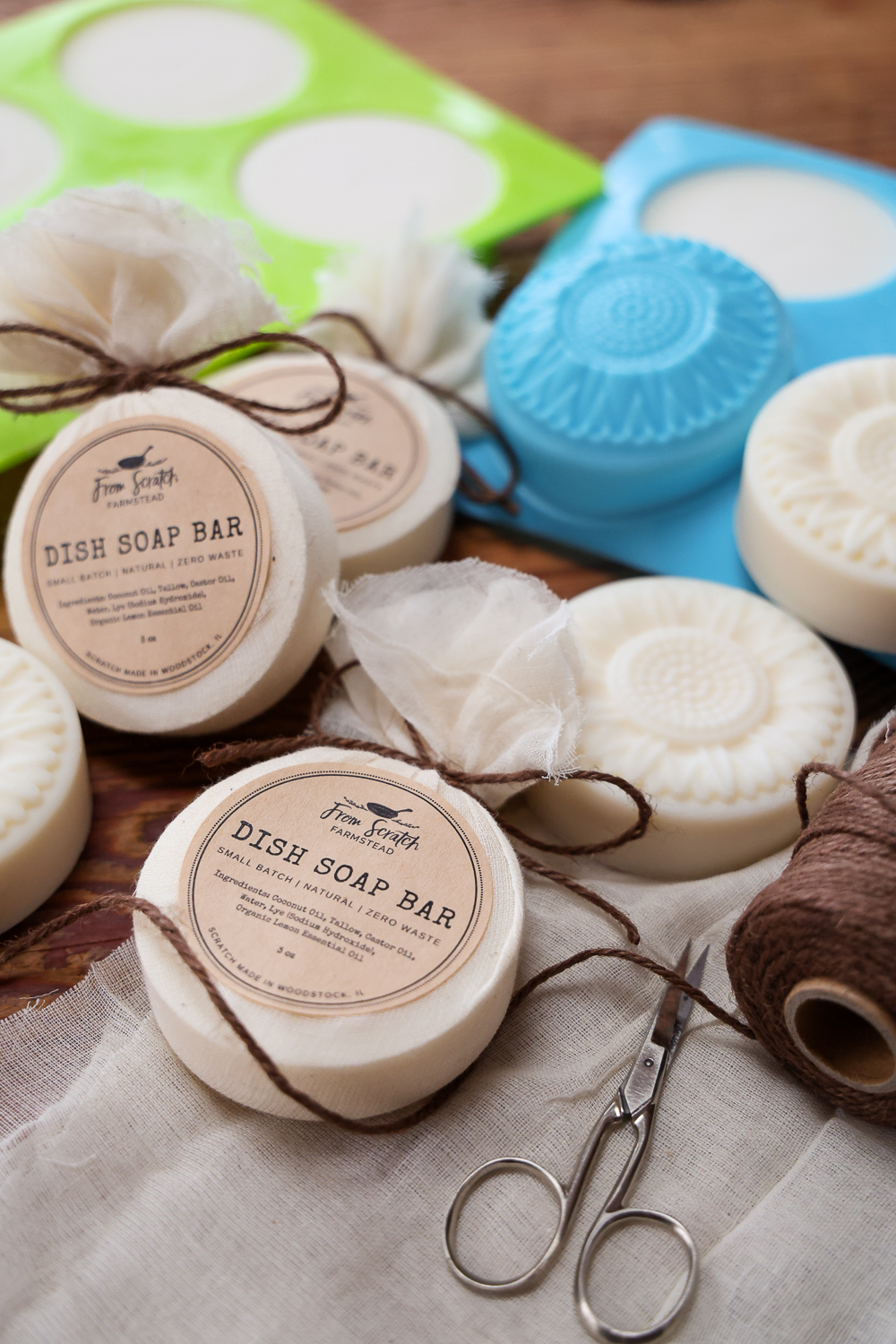 handmade dish soap bar supplies