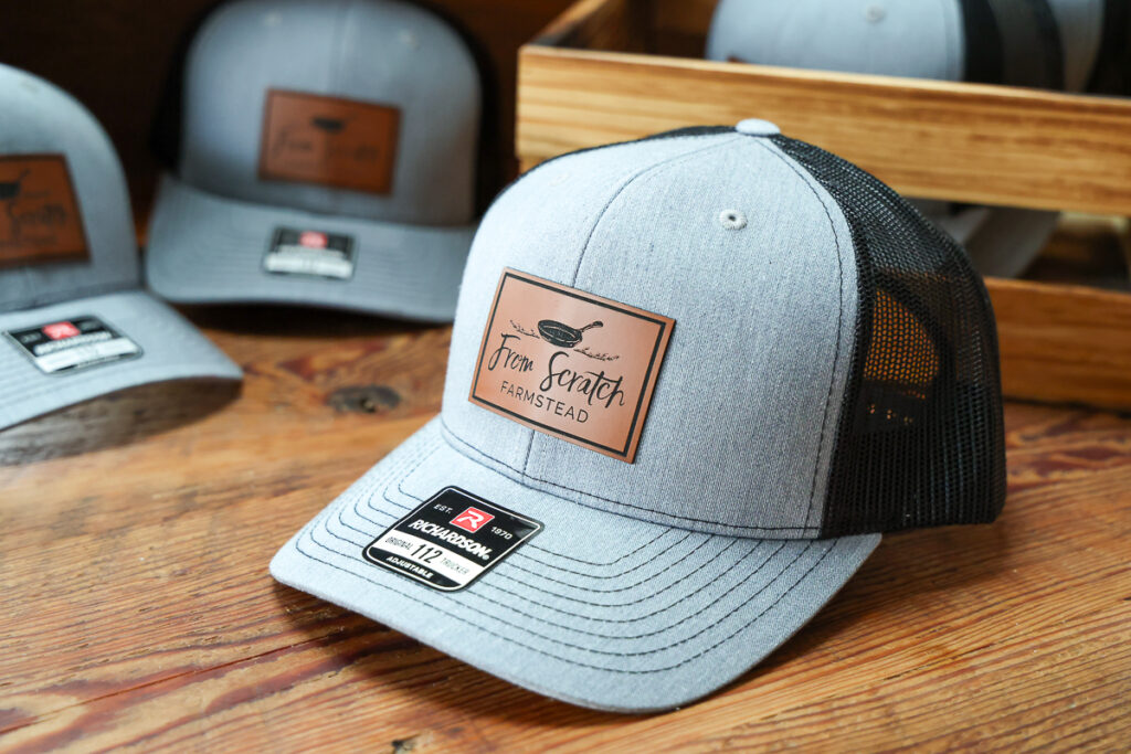 rustic farmstead trucker hat shot