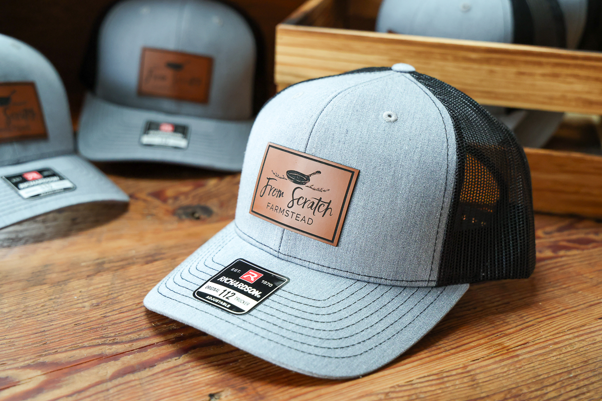 rustic farmstead trucker hat shot
