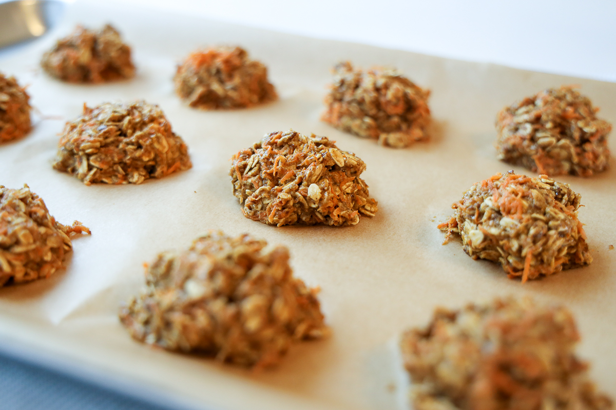 carrot oatmeal cookies unbaked