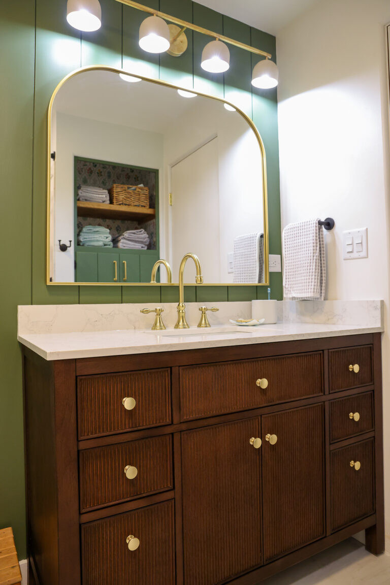 small farmhouse bathroom after