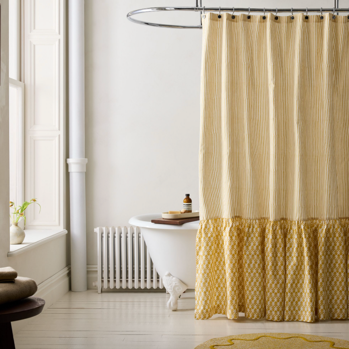 small farmhouse bathroom shower curtain