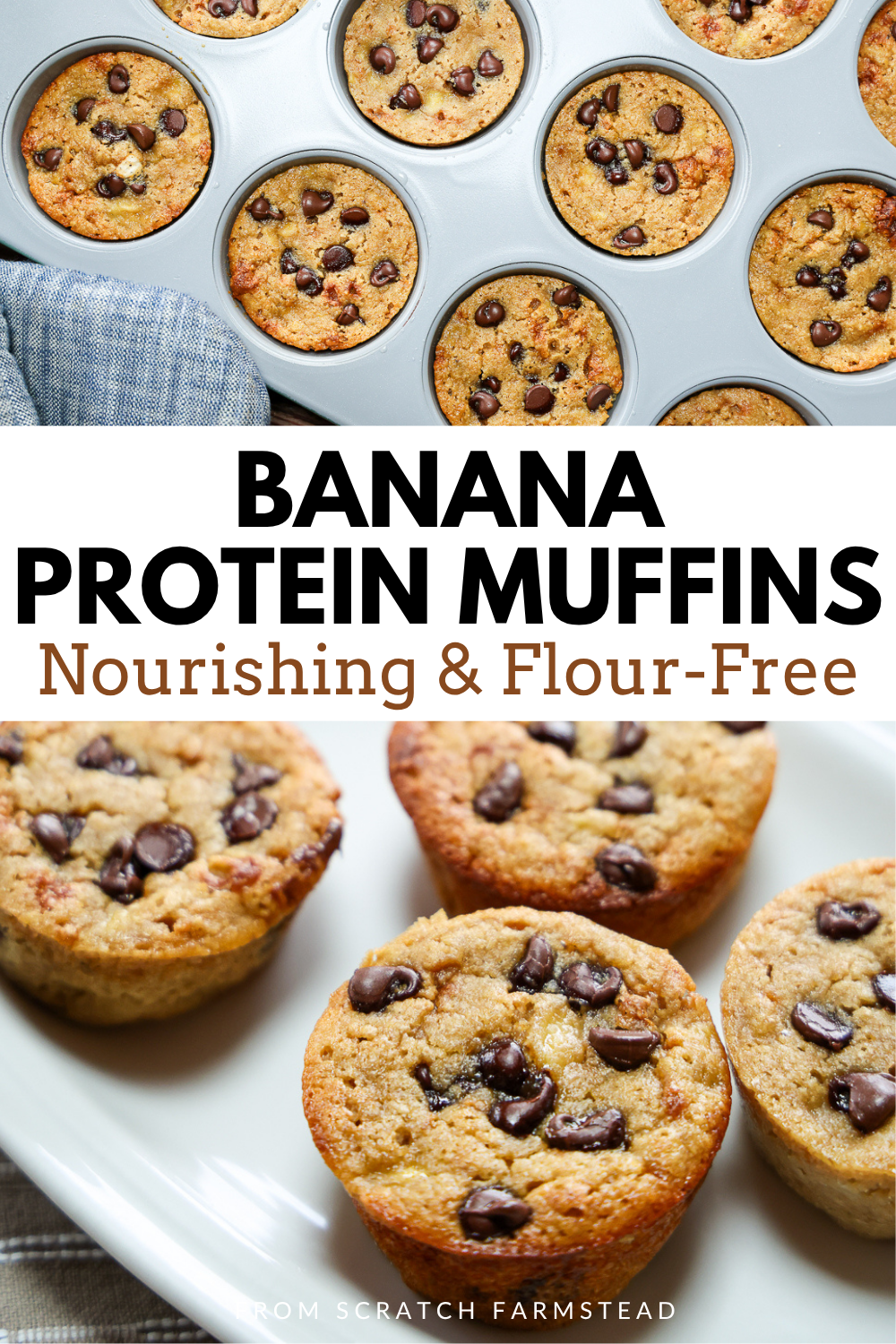 flour free banana protein muffins