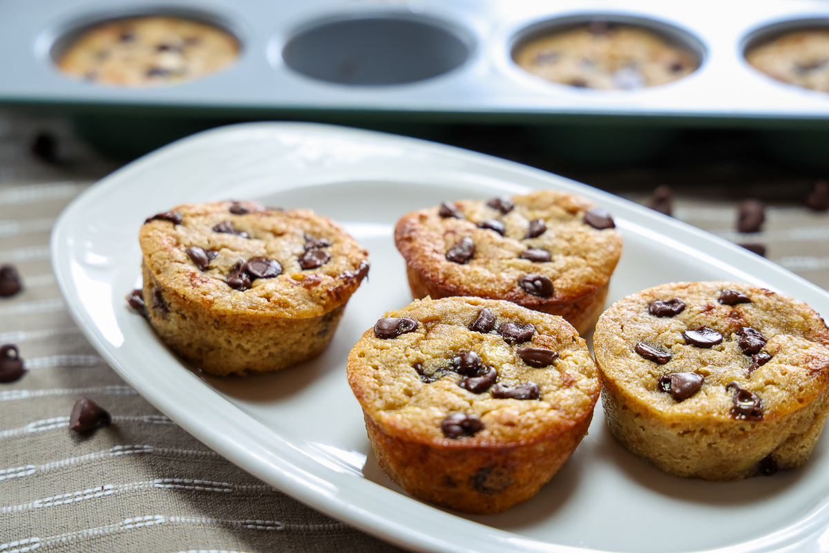 homemade banana protein muffins