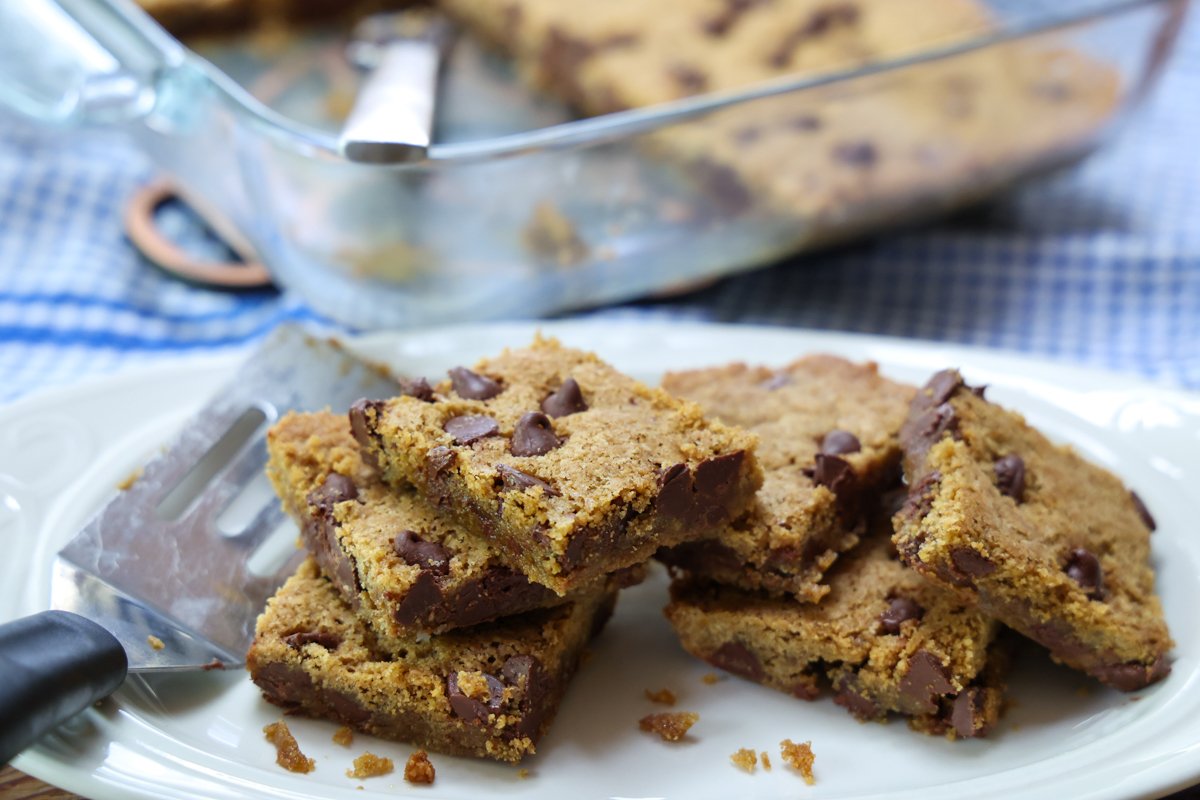 easy chocolate chip blondies