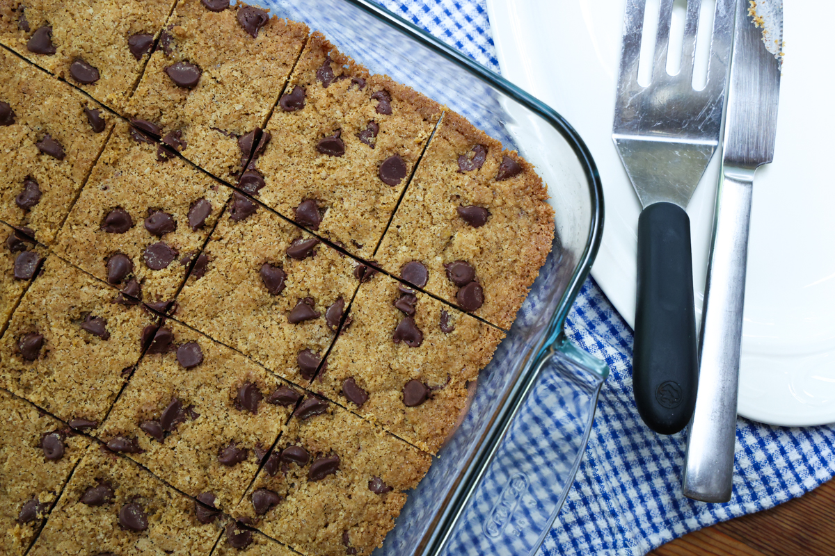 yummy chocolate chip blondies