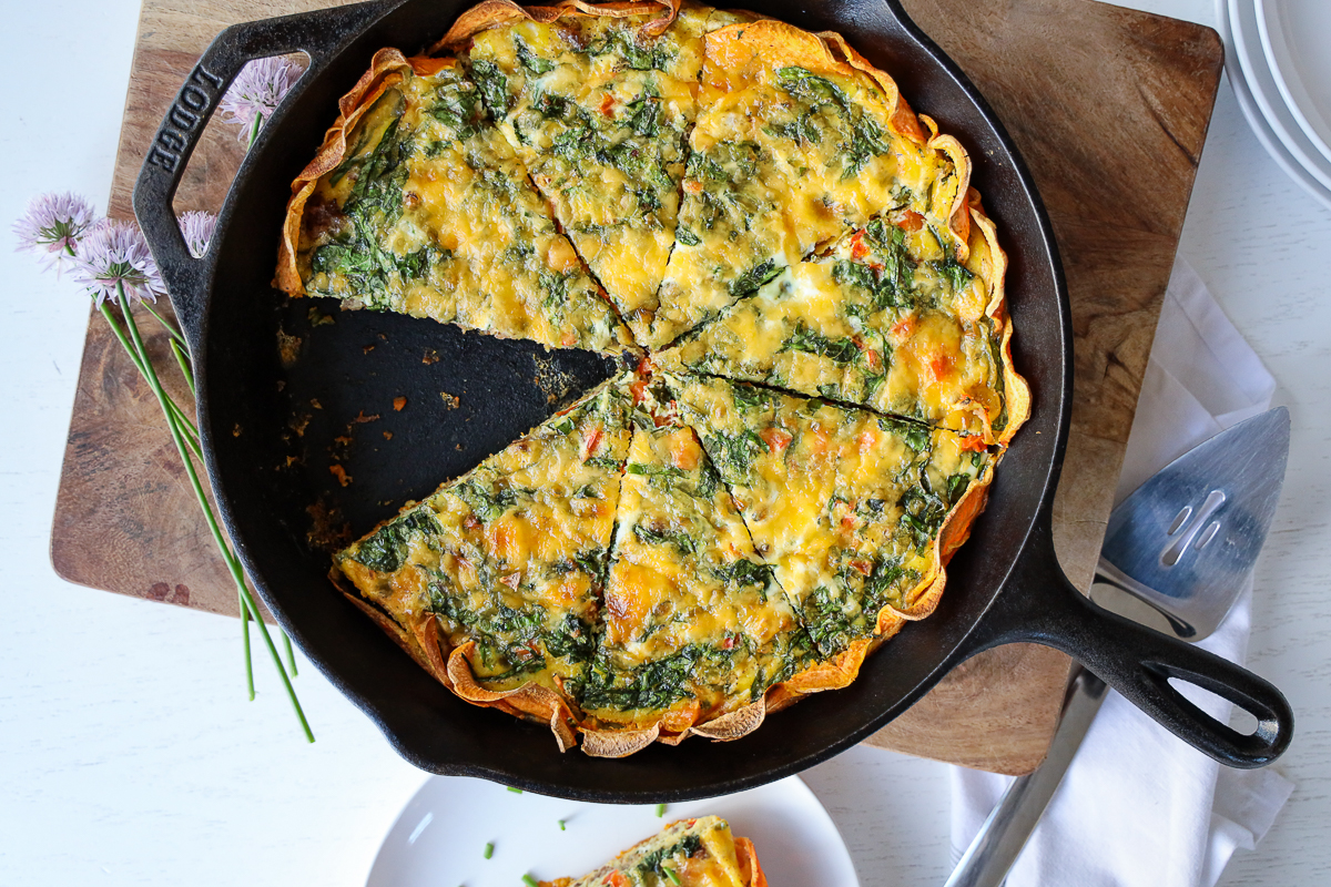 one pan sweet potato breakfast casserole