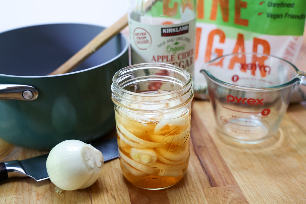 pickled white onions