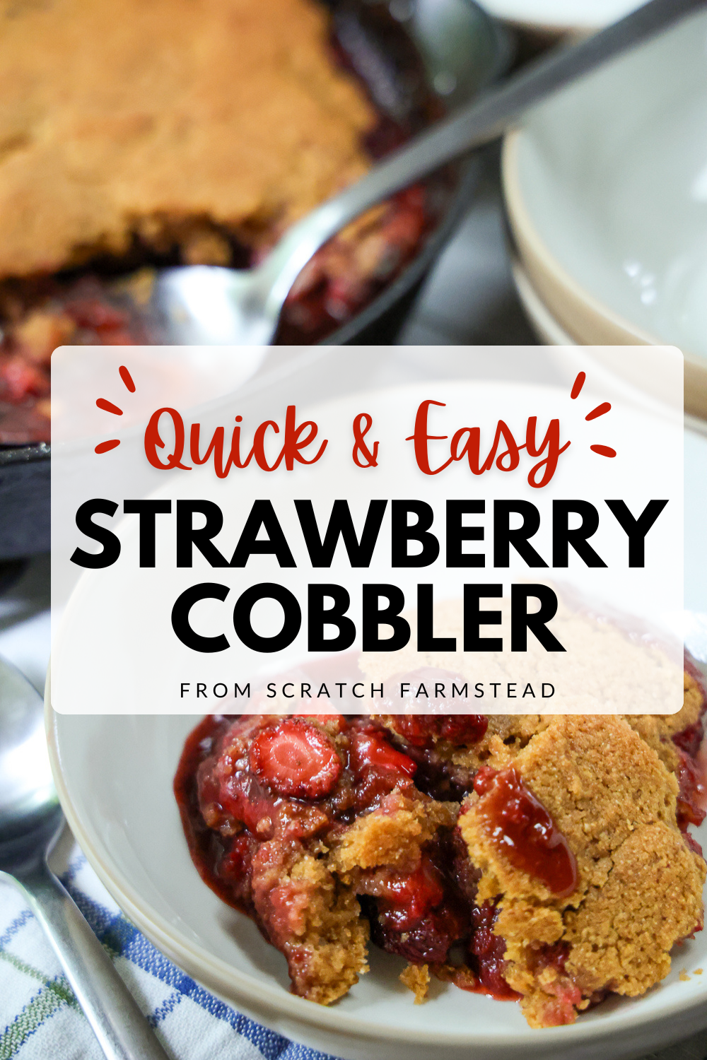 quick and easy strawberry cobbler