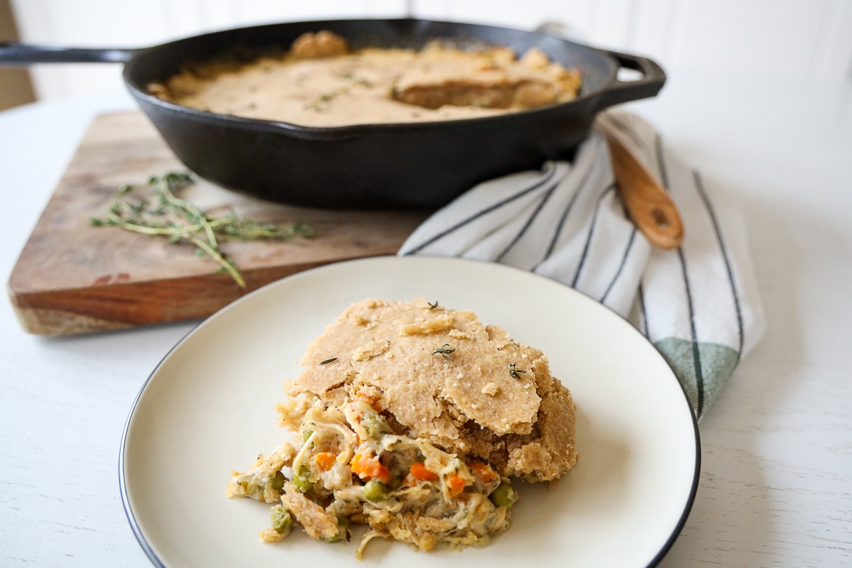 healthy homemade chicken pot pie