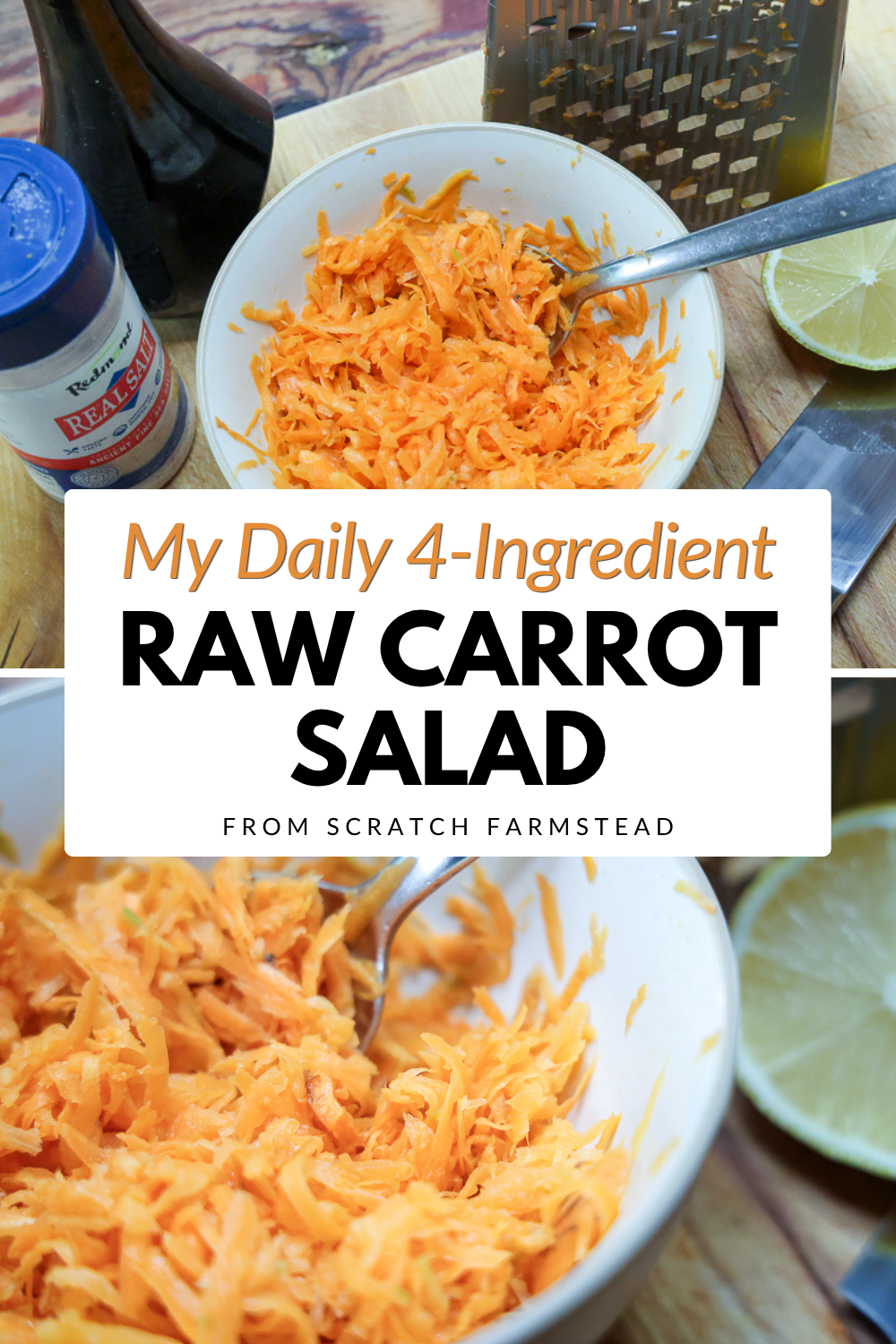 daily 4 ingredient raw carrot salad